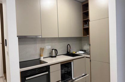 Сдаётся квартира с 1 спальней в Будве — новый дом, вид на горы